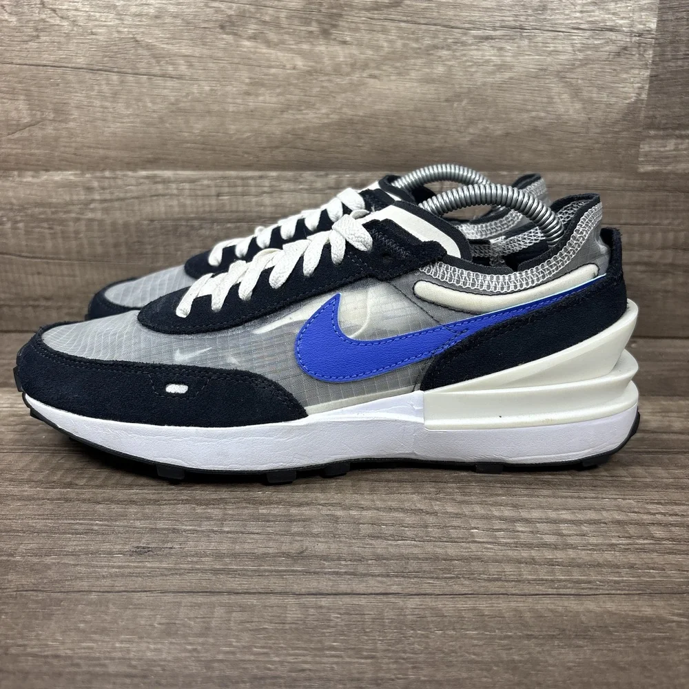 Nike Waffle One Blue Gray Womens US Size 7.5 EUR 38.5 DD8014-003 Sneakers